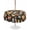 Black, variant on Outdoor Tablecloth with Umbrella Hole for Patio/Picnic/Party/Camping, Brown Basketball Football Waterproof Table Cloth Round Cover Washable, Checkered Ball Watercolor (Dia 60")