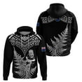 thumbnail image 2 of Sudadera con capucha con estampado maorí de Nueva Zelanda en 3D para hombre, sudadera con capucha con gráficos de Go Aotearoa, suéteres deportivos de hip hop geniales para niños, 2 of 5