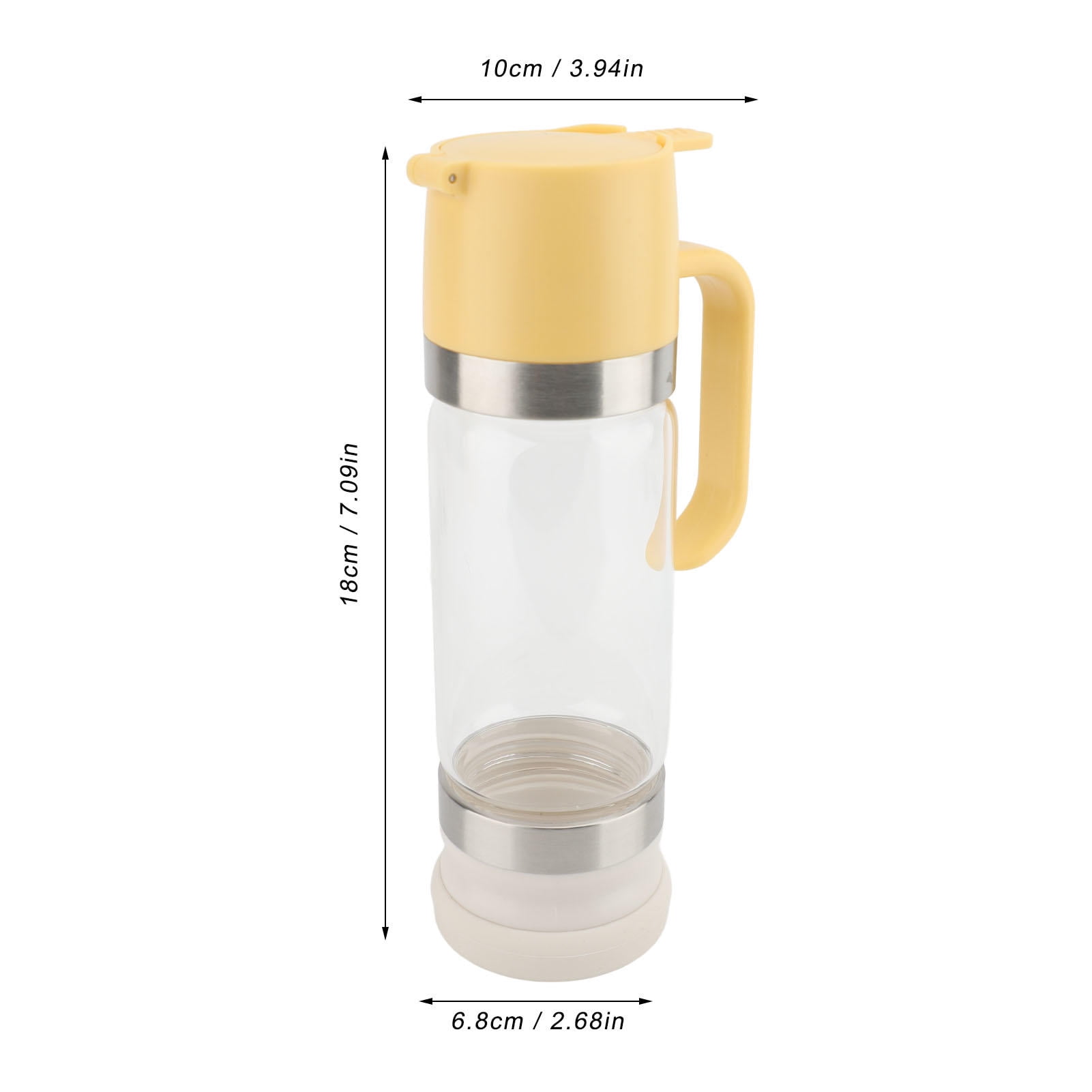 BIMZUC 300 ml Leak‑Proof Glass Syrup Dispenser – No‑Drip, Heat‑Resistant, Multi‑Use Honey & Sauce Bottle with Handle
