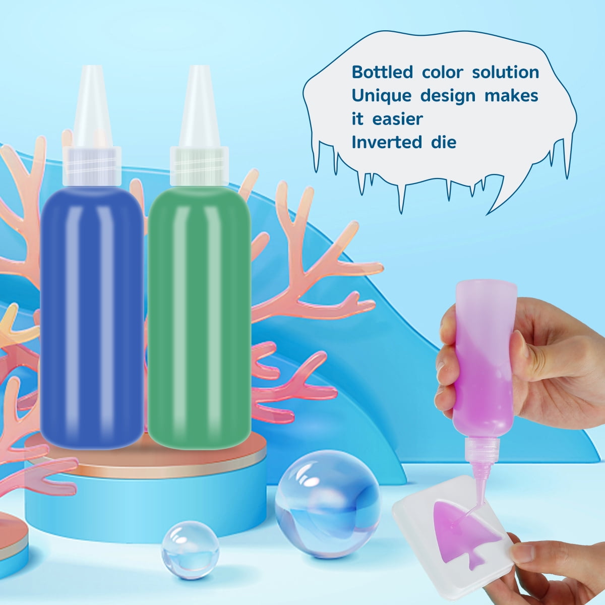 Fridja 3D Water Toy,Aqua Fairy-Toy Set,Water Kit, Water Toy Set For Kids  400ml Xmas Gift 