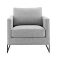 thumbnail image 5 of Modway Posse Upholstered Fabric Accent Chair in Black Light Gray, 5 of 8
