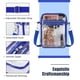 thumbnail image 4 of Bolsa transparente MoKo Stadium Events con múltiples bolsillos, bandolera azul, 4 of 7