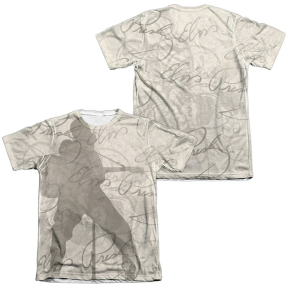 Elvis Presley Its Good To Be King (Front/Back Print) Sublimated T-Shirt White