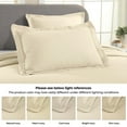 thumbnail image 4 of Superior Solitaire Cotton Decorative Bedspread and Sham Set, Queen, Ivory, 4 of 10