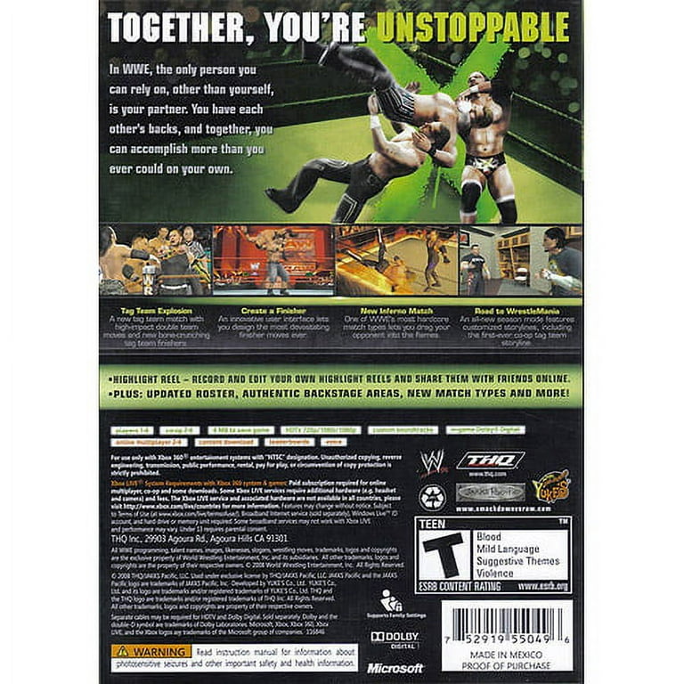 WWE SmackDown vs. Raw 2009 - Refurbished Wrestling Video