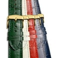 thumbnail image 3 of ASLL Unisex Croc Leather Watch Band – Brown Replacement Strap for Men & Women 24mm(Browm), 3 of 8