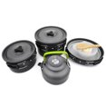 thumbnail image 4 of Camping Pan Pot Cookware Kit with Carry Bag for Picnic Backpacking Hiking, 4 of 7