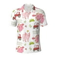 thumbnail image 2 of Daiia Cow And Pig Pattern Men’s Polo Shirts,Solid Deck Shirt,Classic Fit, Breathable Cotton Polo for Casual and Sport Wear-Large, 2 of 7