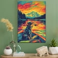 thumbnail image 2 of Field Spaniel Dog Stretched Canvas Size 8x12 Fishing Canvas – Cute Field Spaniel Canvas Wall Art of Puppy Playing Fishing, Perfect for Dog and Sports Fans, 2 of 5