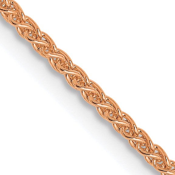14K Rose Gold Jbsp's 1.2mm Spiga (Wheat) Chain (24 X 1.2) Made In Peru 1851-24