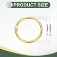 thumbnail image 2 of Uxcell 20Pcs Loose Leaf Binder Rings, 1.7 Inch Metal Open Card Rings Heavy Duty Book Rings for Key Index Card Rings Paper Rings Office, Gold Tone, 2 of 7