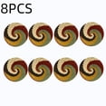 thumbnail image 2 of CHJK 8 Pcs Gradient Woven Round Placemat, 15 x 15 Inch Handmade Braided Heat Resistant Table Mat, Kitchen Dining Decor for Tabletop Protection, 2 of 8