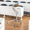 thumbnail image 4 of Gymax Pneumatic Standing Desk Rolling Adjustable Laptop Cart Mobile Podium w/ Slot, 4 of 10