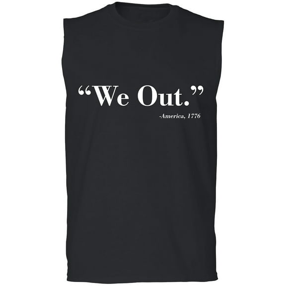 We Out. America 1776 Adult Sleeveless Tee