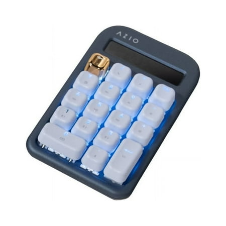 AZIO - IZO Wireless Blue Clicky Switch Number Pad Keyboard - Blue Iris