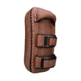 thumbnail image 3 of Almencla Boxing Curved Kick Pad Padded Muay Thai Coaching Pad for Men Training Karate Brown, 3 of 8