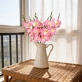 thumbnail image 2 of Artificial Gladiolus Flowers, Multi-Heads Single Stem for Wedding Home Decor, Lifelike Faux Flowers for Outdoor Photography Props, Garden Event Decoration, Artificial Gladiolus Flowers * 6 Bunches, 2 of 7