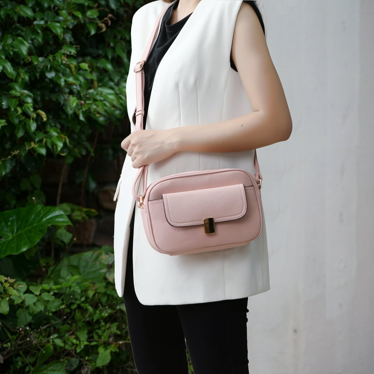 MKF Collection Michaela Vegan Leather Women's Shoulder Bag, Chic Modern Crossbody Purse Handbag by Mia K - Black MKF Collection Michaela Vegan Leather Women's Shoulder Bag, Chic Modern Crossbody Purse Handbag by Mia K - Black