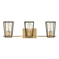 thumbnail image 5 of 5163HB Hinkley Lighting Filmore - 3 Light Bath Vanity in Transitional and Industrial Style - 24 Inches Wide by 7.5 Inches High-Heritage Brass Finish, 5 of 10