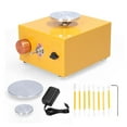 thumbnail image 2 of DIY Clay Tool Ceic Machine with Tray for Ceic Work Mini Pottery Wheel Ceic Turntable Portable Electric Pottery Machine, 2 of 6