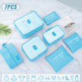 thumbnail image 2 of 6/7PCS Set Travel Organizer Storage Bags Multifunction Packing Cube Bag For Clothes Tidy Portable Wardrobe Suitcase Pouch Case 6pcs-red star, 2 of 6