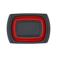 thumbnail image 2 of Draining Basket, Retractable Multifunctional 15.4x10.2x5.1Inch Lightweight Vegetables Drain Basket Fruit Colander Drain Basket  For Kitchen For Living Room Red, 2 of 8