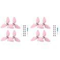 thumbnail image 1 of 2 Pares Hélices para DJI Neo Drone Cuchillas Coloridas Liberación Rápida () Rosa, 1 of 4