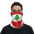 thumbnail image 7 of Neck Gaiter Face Mask Men Women Flag Of Lebanon Seamless Bandana Face Cover Scarf Mask Balaclava Headband, 7 of 7