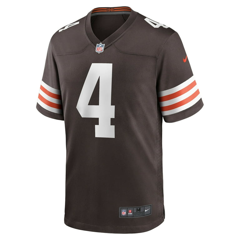 Men's Nike Deshaun Watson White Cleveland Browns Player Name & Number T-Shirt Size: Medium