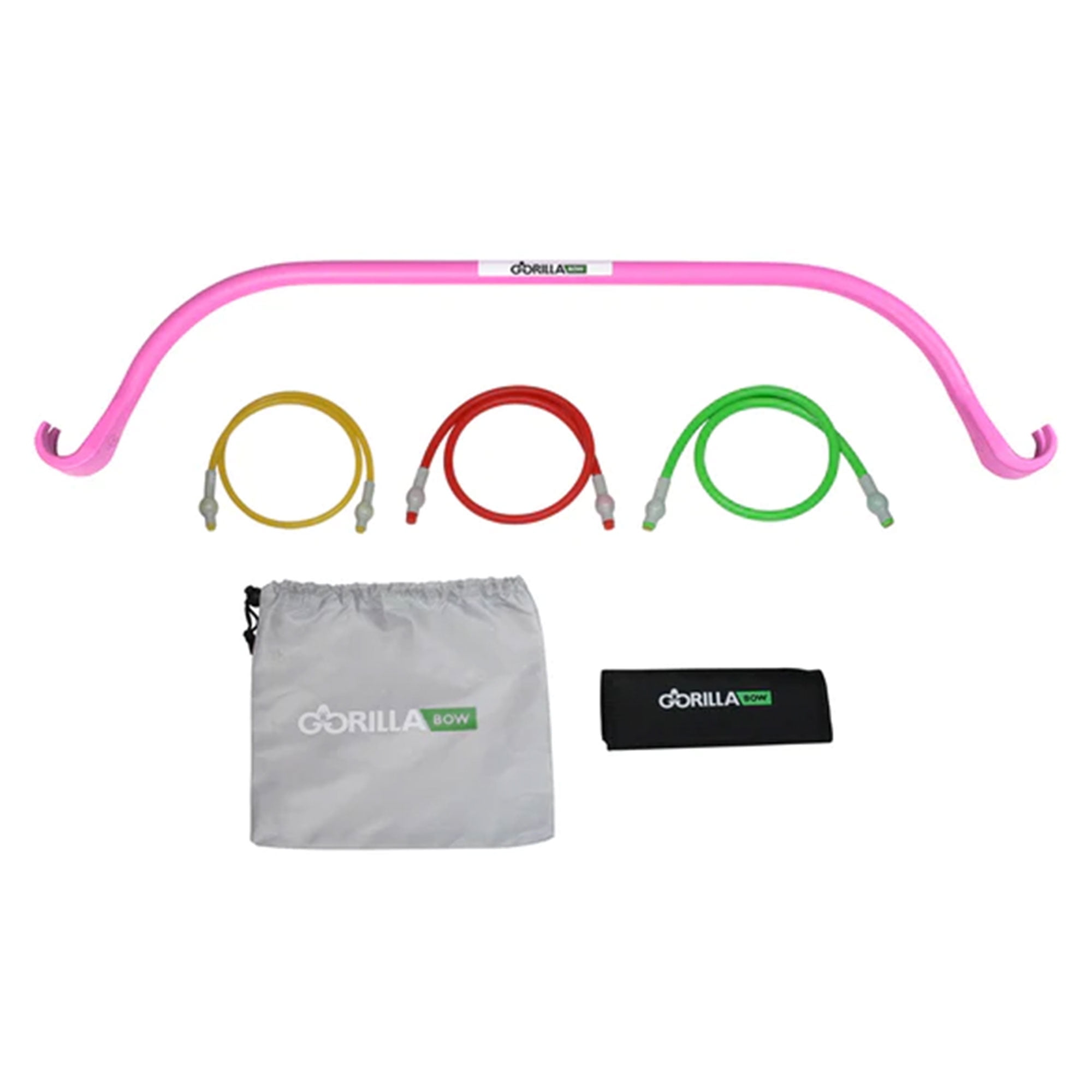 Lite Gorilla Bow Portable Home Gym Resistance Bands and Bar System for Travel, Fitness, Weightlifting and Exercise Kit, Full Body Workout Equipment Set