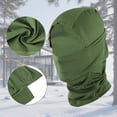 thumbnail image 4 of Unique Bargains 1 Pc Quick-drying Ice Silk Solid Balaclava Face Mask Army Green, 4 of 5