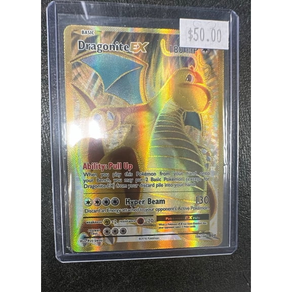 Collectible Pokémon Dragonite-EX Evolutions Holo Full Art 106/108 Trading Card