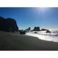 thumbnail image 3 of Grayscale 18x15 Black Modern Framed Museum Art Print Titled - Sunny Beach I, 3 of 5