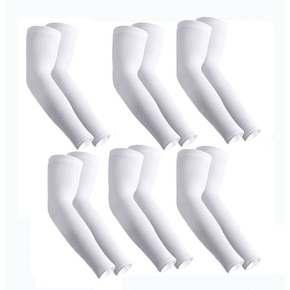 6 Pairs Compression Tattoo Cover Up Arm Sleeves Cooling Sun UV Protection for Men Women Youth
