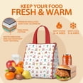thumbnail image 5 of Fairy Princess Castle Pattern Insulated Lunch Bag for Women & Adults,Large Portable Soft Cooler Lunch Bag,Thermal Food Storage Tote with Pearl Cotton,8.66L,8.75x5.75x9.5 Inch, 5 of 6