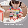 thumbnail image 3 of 100 Pcs Nativity Crafts Mini Plastic Fence Small Picket Fence Mini Tree Fence, 3 of 4