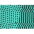 thumbnail image 1 of Ahgly Company Machine Washable Indoor Rectangle Abstract Turquoise Blue Contemporary Area Rugs, 2' x 3', 1 of 4