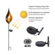 thumbnail image 2 of Toystoory Lámpara de césped con energía solar Exquisita luz de calle de tierra Varilla de caña Ángel Llama Luna Lámpara solar LED decorativa Vidrio Iluminación y accesorios Numero 3 Toystoory HA026466-03, 2 of 4
