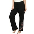 thumbnail image 6 of Women's Plus Size Minnie Mouse Sitting T-Shirt & Lounge Pants Black 2-Piece Set, 6 of 8