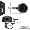 thumbnail image 2 of Triani 2 pack Bike Bell, Upgraded Bicycle Bell, Bike Ringer Bell for Kids and Adults, Loud Long Crisp Clear Sound, Cycling Ringing Bike Horn, 2 of 6