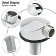 Chrome Colour Shower Elbow Outlet Hose Connector Wall Outlet Round