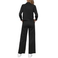 thumbnail image 3 of Conjuntos de chándal para mujer INSPIRE CHIC, sudaderas de cuello alto con pantalones de pierna ancha S en negro, 3 of 6