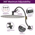 2Spray 10 in. Dual Shower Head Wall Mount Fixed and Handheld Shower