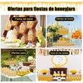 thumbnail image 4 of Mini Tarros De Cristal, Tarros Miel Pequeños Hexagonales con Tapas Doradas Para Miel, Especias, Mermelada Y Velas, Con Bolsa Regalo, Colgantes Abeja, Cuerda De Cáñamo, Etiquetas, Pegatinas, 4 of 4