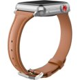 thumbnail image 4 of Wearlizer Brown Slim Leather Apple Watch Band 42mm 44mm 45mm for iWatch Womens Mens Top Grain Leather Thin Strap Series SE 7 6 5 4 3 2 1 Sport, 4 of 7