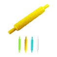 thumbnail image 4 of kurtrusly Rolling Pin Non-Stick Roller Mold Embossed Plastic Cake Decoration Rolling Pin, Blue, 4 of 7