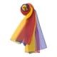 thumbnail image 2 of INSPIRAR CHIC Bufanda de Mujer Chiffon Seda Color Gradiente Ligera Larga Chal Rojo Amarillo Verde Azul, 2 of 8