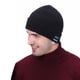thumbnail image 1 of Gorro de punto con Bluetooth 5,0, micrófono desmontable, altavoz estéreo HD, mujeres, hombres, auriculares inalámbricos para escuchar música, sombrero seitruly EL2372-00B, 1 of 2