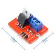thumbnail image 5 of DAOKI 10PCS MOSFET Button IRF520 MOSFET Driver Module 3.3V-5V Power for Arduino MCU ARM Raspberry pi, 5 of 5