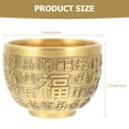 thumbnail image 2 of GOOHOCHY Golden Brass Treasure Bowl for Meditation with Delicate Details and Proper Size 3.5 Inches, 2 of 8